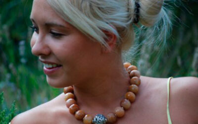 Silver gemstone designer necklace